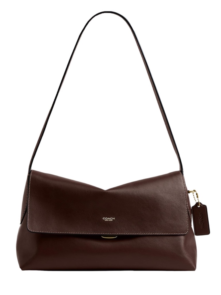 Coach Natural Grain Maple Leather Chelsea Shoulder Bag 30 - New